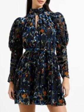 Avery Burnout Mini Dress